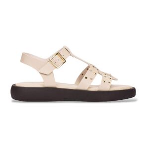 Wonderstil Kvinder. Ab-1567 Mousse-Sandaler I Læder (42), Beige, Fast, Spænder, Casual Wonderstil Kvinder. Ab-1567 Mousse-Sandaler I Læder (42), Beige, Fast, Spænder, Casual