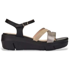 Wonderstil Kvinder. D-8283_5455_12101 Flynn Læder-Sandaler 83 Brun, Sort (41), 3-5 Cm, Spænder, Casual Wonderstil Kvinder. D-8283_5455_12101 Flynn Læder-Sandaler 83 Brun, Sort (41), 3-5 Cm, Spænder, Casual