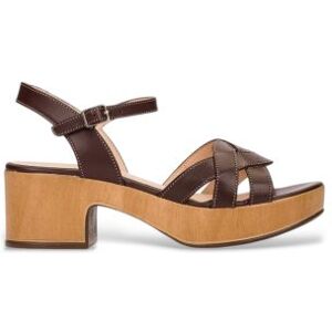 Wonderstil Kvinder. D-8860_5675_9332 Sandaler I Læder Onsdag 60 Brun (36), 5-8 Cm, Spænder, Casual Wonderstil Kvinder. D-8860_5675_9332 Sandaler I Læder Onsdag 60 Brun (36), 5-8 Cm, Spænder, Casual