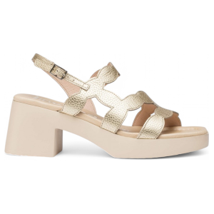 Wonderstil Kvinder. D-1020_5432_7285 Hura-Sandaler I Guldfarvet Læder (39), 3-5 Cm, Spænder, Casual Wonderstil Kvinder. D-1020_5432_7285 Hura-Sandaler I Guldfarvet Læder (39), 3-5 Cm, Spænder, Casual