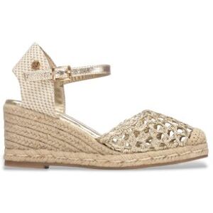 Xtitil Kvinder. 14533901-Oro Espadriller 145339 Guld (40), Guldfarvet, Stof, 5-8 Cm, Spænder, Casual, Sport Xtitil Kvinder. 14533901-Oro Espadriller 145339 Guld (40), Guldfarvet, Stof, 5-8 Cm, Spænder, Casual, Sport