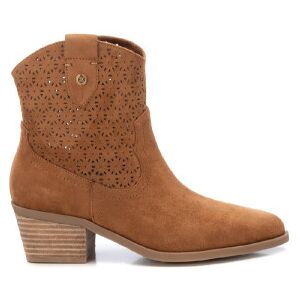 Xtitil Kvinder. 14388502-Camel Ankelstøvler I Læder 143885 Brun (37), 5-8 Cm, Lynlås, Casual Xtitil Kvinder. 14388502-Camel Ankelstøvler I Læder 143885 Brun (37), 5-8 Cm, Lynlås, Casual