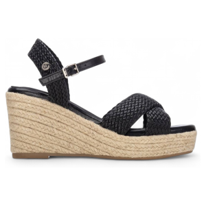 Xtitil Kvinder. 14545102-Negro Sandaler 145451 Sort (39), Stof, 8-10, Spænder, Casual Xtitil Kvinder. 14545102-Negro Sandaler 145451 Sort (39), Stof, 8-10, Spænder, Casual