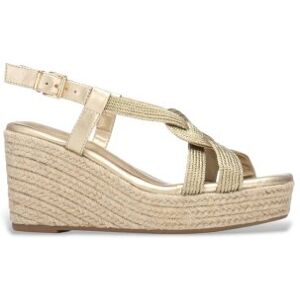 Xtitil Kvinder. 14545801-Oro Sandaler 145458 Guld (39), Guldfarvet, Stof, 8-10, Spænder, Casual, Sport Xtitil Kvinder. 14545801-Oro Sandaler 145458 Guld (39), Guldfarvet, Stof, 8-10, Spænder, Casual, Sport