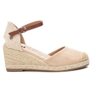 Xtitil Kvinder. 14074615-Oro Espadriller I Beige Læder (41), Guldfarvet, 5-8 Cm, Ruskind, Spænder, Casual Xtitil Kvinder. 14074615-Oro Espadriller I Beige Læder (41), Guldfarvet, 5-8 Cm, Ruskind, Spænder, Casual