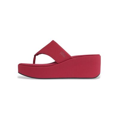 Fitfloptil Kvinder. Jf8-D47 Røde Platform-Sandaler Med Kilehæl Og Tårem (38), 3-5 Cm, Ingen, Casual Fitfloptil Kvinder. Jf8-D47 Røde Platform-Sandaler Med Kilehæl Og Tårem (38), 3-5 Cm, Ingen, Casual