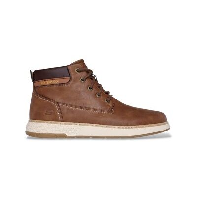 Skecherstil Mænd. 205235 Vandtætte Støvletter Relaxed Fit: Garlan - Deno Brun (40), Fast, Blonder, Casual Skecherstil Mænd. 205235 Vandtætte Støvletter Relaxed Fit: Garlan - Deno Brun (40), Fast, Blonder, Casual