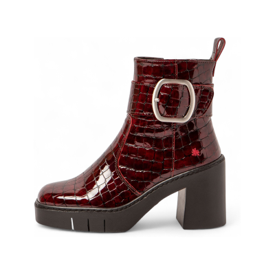 Arttil Kvinder. 119791267003_008 Ankelstøvler I Læder 1979 Berna Burgundy (36), 5-8 Cm, Lynlås, Casual Arttil Kvinder. 119791267003_008 Ankelstøvler I Læder 1979 Berna Burgundy (36), 5-8 Cm, Lynlås, Casual