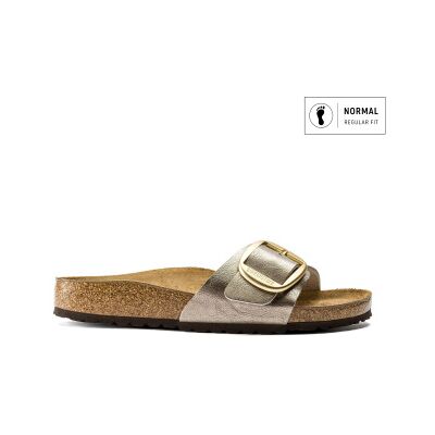 Birkenstocktil Kvinder. 1016236 Sandaler Madrid Big Buckle Birko-Flor (Regular Pasform) Taupe (36), Fast, Spænder, Casual, Gråt Birkenstocktil Kvinder. 1016236 Sandaler Madrid Big Buckle Birko-Flor (Regular Pasform) Taupe (36), Fast, Spænder, Casual, Gråt