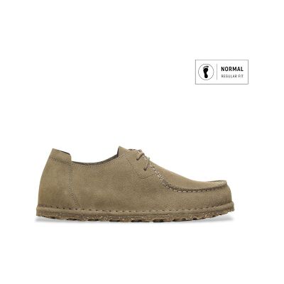 Birkenstocktil Mænd. 1027274 Utti Lace Leve Lædersko (Regular Fit) Taupe (44), Fast, Blonder, Casual, Gråt Birkenstocktil Mænd. 1027274 Utti Lace Leve Lædersko (Regular Fit) Taupe (44), Fast, Blonder, Casual, Gråt