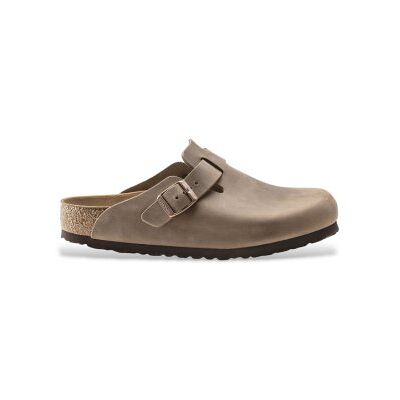 Birkenstocktil Kvinder. 960813 Læder Boston Leo Træsko (Smal Pasform) Brun (41), Fast, Nubuck, Ingen, Casual Birkenstocktil Kvinder. 960813 Læder Boston Leo Træsko (Smal Pasform) Brun (41), Fast, Nubuck, Ingen, Casual
