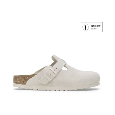 Birkenstocktil Kvinder. 1024740 Læder Boston Clogs (Smal Pasform) Beige (40), Fast, Ruskind, Ingen, Casual Birkenstocktil Kvinder. 1024740 Læder Boston Clogs (Smal Pasform) Beige (40), Fast, Ruskind, Ingen, Casual