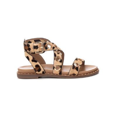 Carmelatil Kvinder. 16238903-Leopardo Sandaler I Læder 162389 Brun (39), Fast, Spænder, Casual, Dyreprint Carmelatil Kvinder. 16238903-Leopardo Sandaler I Læder 162389 Brun (39), Fast, Spænder, Casual, Dyreprint