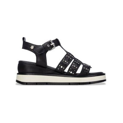 Carmelatil Kvinder. 16325203-Negro Sandaler I Læder 163252 Sort (37), 3-5 Cm, Spænder, Casual Carmelatil Kvinder. 16325203-Negro Sandaler I Læder 163252 Sort (37), 3-5 Cm, Spænder, Casual
