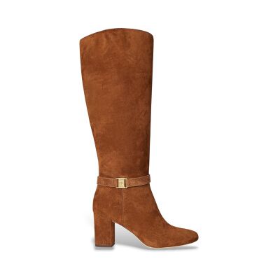 Lauren Ralph Laurentil Kvinder. 802967843002 Kellie Høje Støvler I Ruskind Med Brune Hæle (38), Læder, 5-8 Cm, Lynlås, Casual Lauren Ralph Laurentil Kvinder. 802967843002 Kellie Høje Støvler I Ruskind Med Brune Hæle (38), Læder, 5-8 Cm, Lynlås, Casual