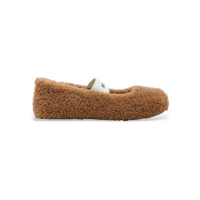 Moon Boottil Kvinder. 80d2400010 Ballerinaer I Brunt Shearling-Læder (42), Fast, Ingen, Casual Moon Boottil Kvinder. 80d2400010 Ballerinaer I Brunt Shearling-Læder (42), Fast, Ingen, Casual