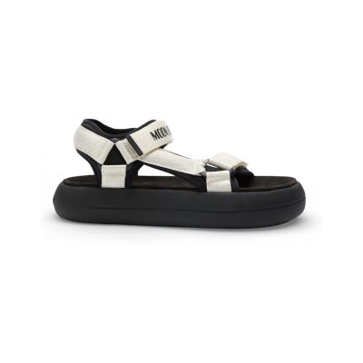 Moon Boottil Kvinder. 80d2420010 Icon Slide Sandals Hvid (40), Fast, Velcro, Casual Moon Boottil Kvinder. 80d2420010 Icon Slide Sandals Hvid (40), Fast, Velcro, Casual