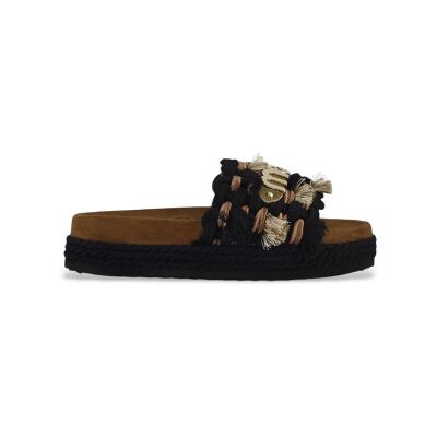 Moutil Kvinder. Mu.Sw451008k Sorte Sandaler Med Monobånd (40), 1-3 Cm, Ingen, Casual Moutil Kvinder. Mu.Sw451008k Sorte Sandaler Med Monobånd (40), 1-3 Cm, Ingen, Casual