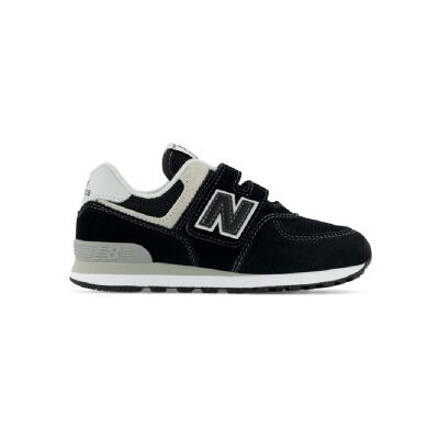 New Balanceunisex Til Børn. Pv574v1 Sneakers I Læder 574 Sort (33), Fast, Velcro, Casual, Børnetøj New Balanceunisex Til Børn. Pv574v1 Sneakers I Læder 574 Sort (33), Fast, Velcro, Casual, Børnetøj