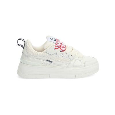 No Nametil Kvinder. Rnfcnam Nollie Læder-Sneakers Hvid (37), Fast, 1-3 Cm, Blonder, Casual No Nametil Kvinder. Rnfcnam Nollie Læder-Sneakers Hvid (37), Fast, 1-3 Cm, Blonder, Casual