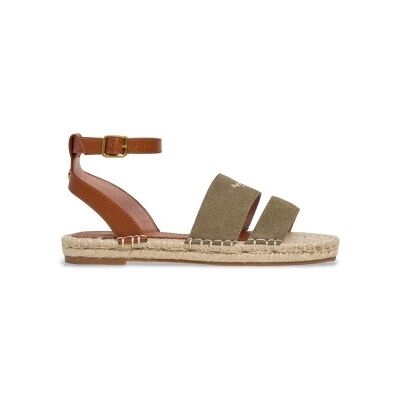 Pepe Jeanstil Kvinder. Pls900010 Auri Street Læder Sandaler Khaki Grøn (37), Brun, Fast, Spænder, Casual Pepe Jeanstil Kvinder. Pls900010 Auri Street Læder Sandaler Khaki Grøn (37), Brun, Fast, Spænder, Casual