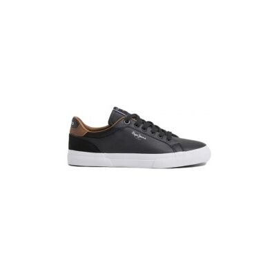 Pepe Jeanstil Mænd. Pms30839 Kenton Court Sneakers Sort (41), Læder, Fast, Blonder, Casual Pepe Jeanstil Mænd. Pms30839 Kenton Court Sneakers Sort (41), Læder, Fast, Blonder, Casual
