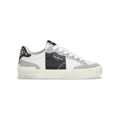 Pepe Jeanstil Kvinder. Pls300006 Milan Court Læder Sneakers Hvid (36), Fast, Blonder, Casual Pepe Jeanstil Kvinder. Pls300006 Milan Court Læder Sneakers Hvid (36), Fast, Blonder, Casual