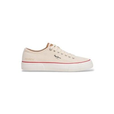 Pepe Jeanstil Mænd. Pms300017 Træningssko Taylor Original Beige (40), Stof, Fast, Blonder, Casual Pepe Jeanstil Mænd. Pms300017 Træningssko Taylor Original Beige (40), Stof, Fast, Blonder, Casual