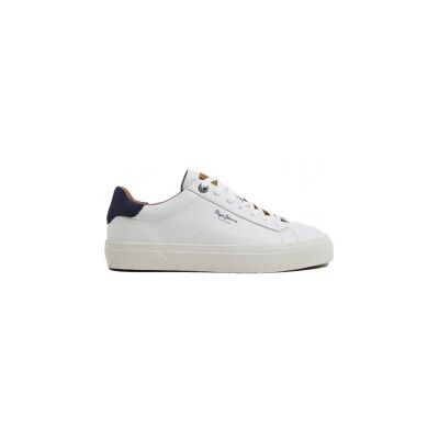 Pepe Jeanstil Mænd. Pms30930 Yogi Original Læder Træningssko Hvid (41), Fast, Blonder, Casual Pepe Jeanstil Mænd. Pms30930 Yogi Original Læder Træningssko Hvid (41), Fast, Blonder, Casual