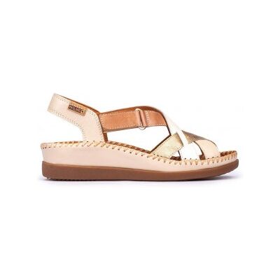 Pikolinostil Kvinder. W8k-0741c2 Læder Sandaler Cadaques Læder (39), Beige, 3-5 Cm, Velcro, Casual Pikolinostil Kvinder. W8k-0741c2 Læder Sandaler Cadaques Læder (39), Beige, 3-5 Cm, Velcro, Casual