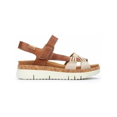 Pikolinostil Kvinder. W4n-0968c1 Palma Brune Læder Sandaler -Vægt Kile 4.5cm (36), 3-5 Cm, Velcro, Casual Pikolinostil Kvinder. W4n-0968c1 Palma Brune Læder Sandaler -Vægt Kile 4.5cm (36), 3-5 Cm, Velcro, Casual