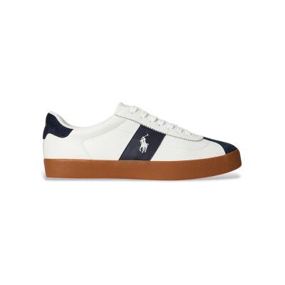 Polo Ralph Laurentil Mænd. 816974111003 Court Vulc Lædersko Hvid (40), Fast, Blonder, Casual Polo Ralph Laurentil Mænd. 816974111003 Court Vulc Lædersko Hvid (40), Fast, Blonder, Casual