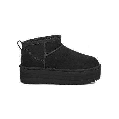 Uggtil Kvinder. 1135092 Ankelstøvler I Læder W Classic Ultra Mini Platform Sort (40), 3-5 Cm, Ingen, Casual Uggtil Kvinder. 1135092 Ankelstøvler I Læder W Classic Ultra Mini Platform Sort (40), 3-5 Cm, Ingen, Casual