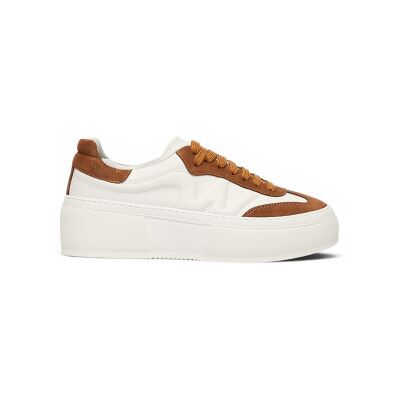 Weekend Max Maratil Kvinder. 2625766035600 Hvide Lædersneakers Wkatessile (40), Brun, Fast, 1-3 Cm, Ingen, Casual Weekend Max Maratil Kvinder. 2625766035600 Hvide Lædersneakers Wkatessile (40), Brun, Fast, 1-3 Cm, Ingen, Casual