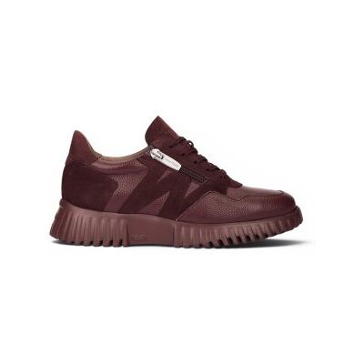 Wonderstil Kvinder. A-4424 Vilde Læder Sneakers Bordeaux (36), Fast, Lynlås, Casual, Rødbrun Wonderstil Kvinder. A-4424 Vilde Læder Sneakers Bordeaux (36), Fast, Lynlås, Casual, Rødbrun