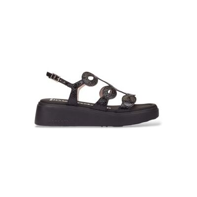Wonderstil Kvinder. A-4503 Infinity Flow Læder Sandaler Sort (37), 3-5 Cm, Spænder, Casual Wonderstil Kvinder. A-4503 Infinity Flow Læder Sandaler Sort (37), 3-5 Cm, Spænder, Casual