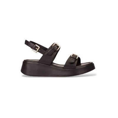 Wonderstil Kvinder. At-1057 Soft Balance Læder-Sandaler Sort (39), 3-5 Cm, Spænder, Casual Wonderstil Kvinder. At-1057 Soft Balance Læder-Sandaler Sort (39), 3-5 Cm, Spænder, Casual