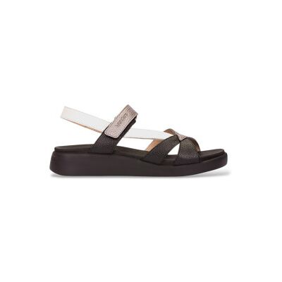 Wonderstil Kvinder. C-6552 Sorte Flerfarvede Krydsede Sandaler (39), Læder, Fast, Velcro, Casual Wonderstil Kvinder. C-6552 Sorte Flerfarvede Krydsede Sandaler (39), Læder, Fast, Velcro, Casual
