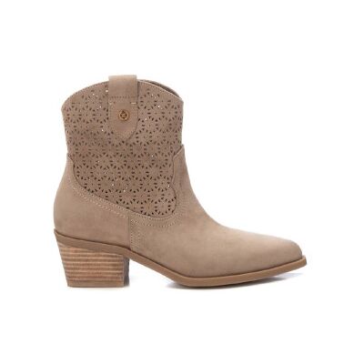 Xtitil Kvinder. 14388503-Taupe Ankelstøvler I Læder 143885 Taupe (37), 5-8 Cm, Lynlås, Casual, Gråt Xtitil Kvinder. 14388503-Taupe Ankelstøvler I Læder 143885 Taupe (37), 5-8 Cm, Lynlås, Casual, Gråt