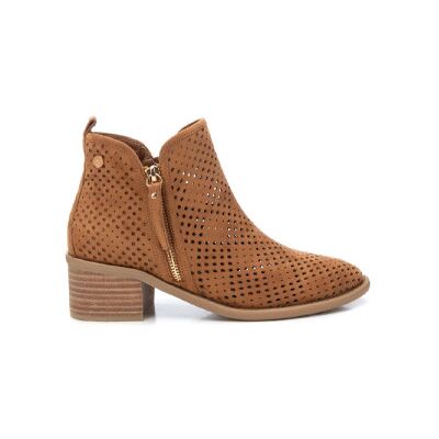 Xtitil Kvinder. 14396102-Camel Ankelstøvler I Læder 143961 Brun (39), 5-8 Cm, Lynlås, Casual Xtitil Kvinder. 14396102-Camel Ankelstøvler I Læder 143961 Brun (39), 5-8 Cm, Lynlås, Casual