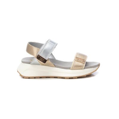 Xtitil Kvinder. 14387405-Oro Sandaler 143874 Guld (36), Guldfarvet, 3-5 Cm, Velcro, Casual Xtitil Kvinder. 14387405-Oro Sandaler 143874 Guld (36), Guldfarvet, 3-5 Cm, Velcro, Casual