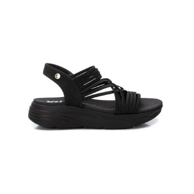 Xtitil Kvinder. 14410004-Negro Sandaler 144100 Sort (41), Stof, 3-5 Cm, Ingen, Casual Xtitil Kvinder. 14410004-Negro Sandaler 144100 Sort (41), Stof, 3-5 Cm, Ingen, Casual