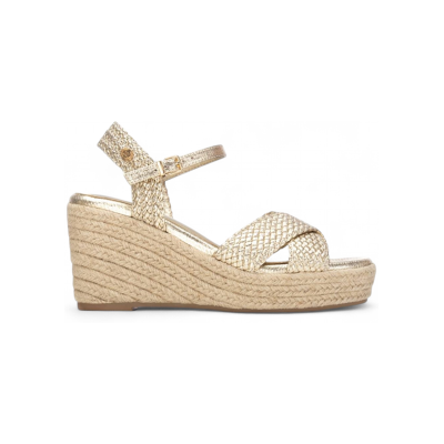 Xtitil Kvinder. 14545101-Oro Sandaler 145451 Guld (39), Guldfarvet, Stof, 8-10, Spænder, Casual Xtitil Kvinder. 14545101-Oro Sandaler 145451 Guld (39), Guldfarvet, Stof, 8-10, Spænder, Casual