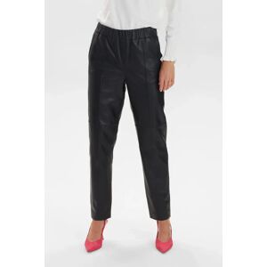 Numph DK Nümph - NUKIM LEATHER PANT - Caviar - 34