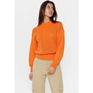 Numph DK Nümph - NUEPPI PULLOVER - Red Orange - XXL