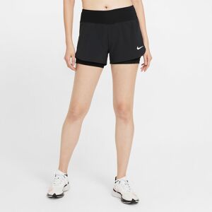 Nike Eclipse 2i1 Løbeshorts Damer Tøj Sort M/long