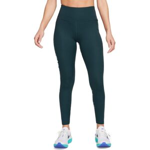 Nike Fast Midrise 7/8 Løbetights M. Lommer Damer Tøj Grøn M