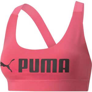 Puma Fit Midimpact Sports Bh Damer Tøj Pink Xl