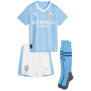 Puma Manchester City 23/24 Mini Hjemmebanesæt Unisex Kortærmet Tshirts Blå 92