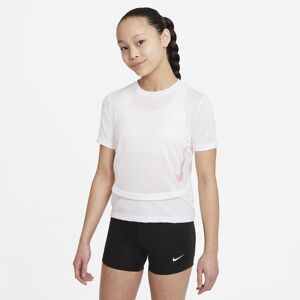 Nike Drifit Instacool Tshirt Piger Tøj Hvid 158170 / Xl